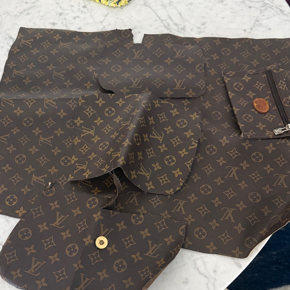 Louis Vuitton Brown and Tan Monogram Set